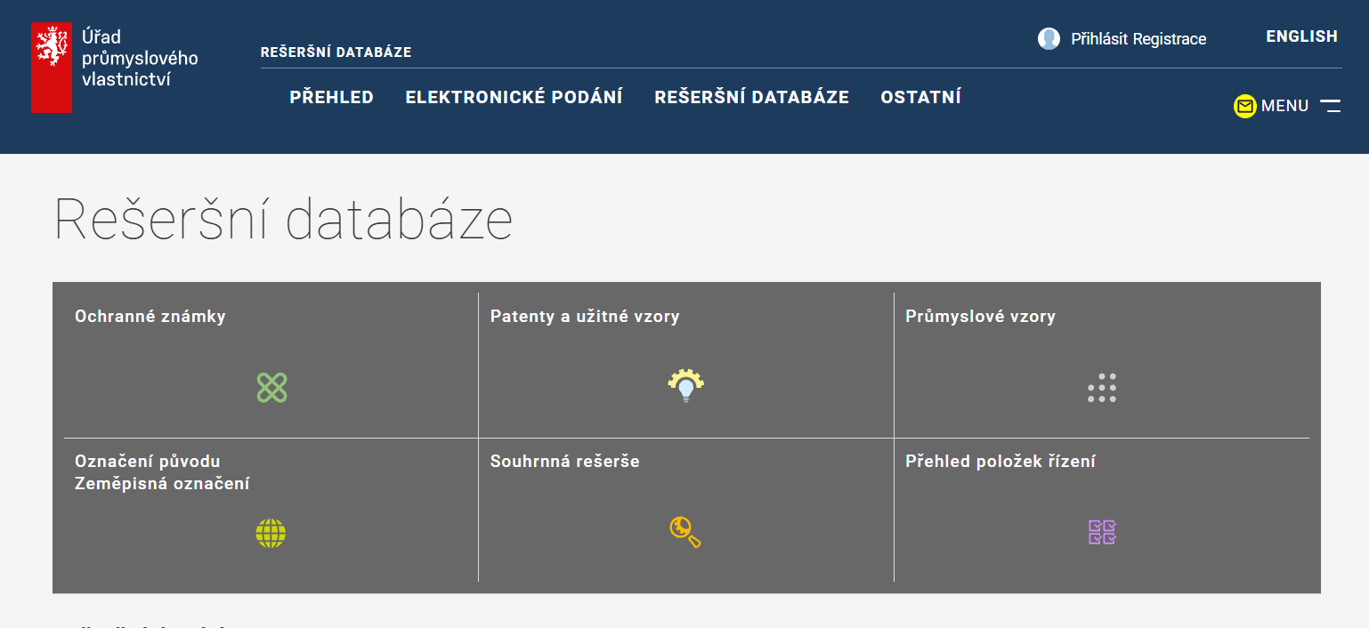 Nabídka rešeršních databází