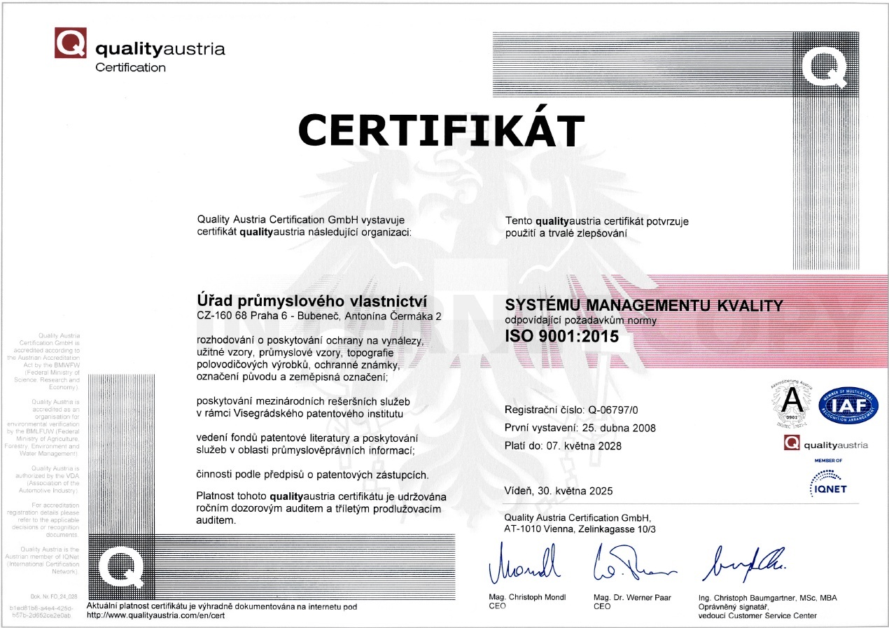 ISO 9001 CZ 2022